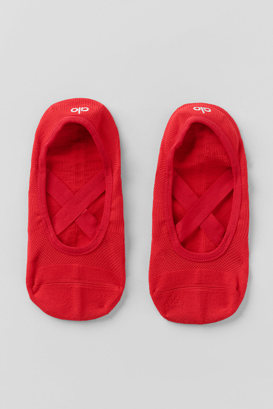 Women's Pivot Barre Sock - Bright Red--0