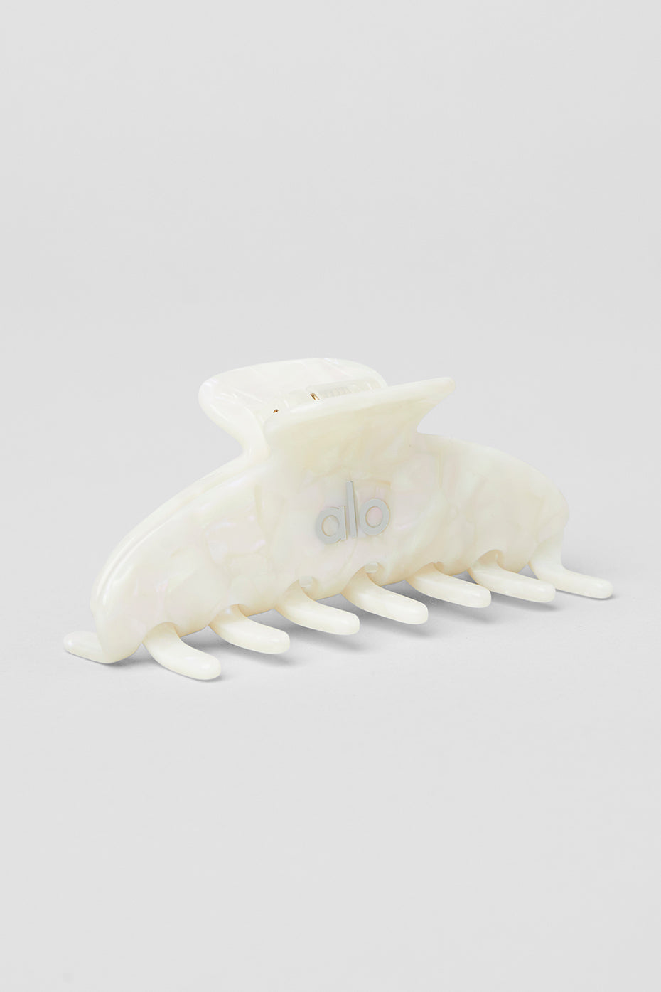 90's Claw Clip - White Pearl--0