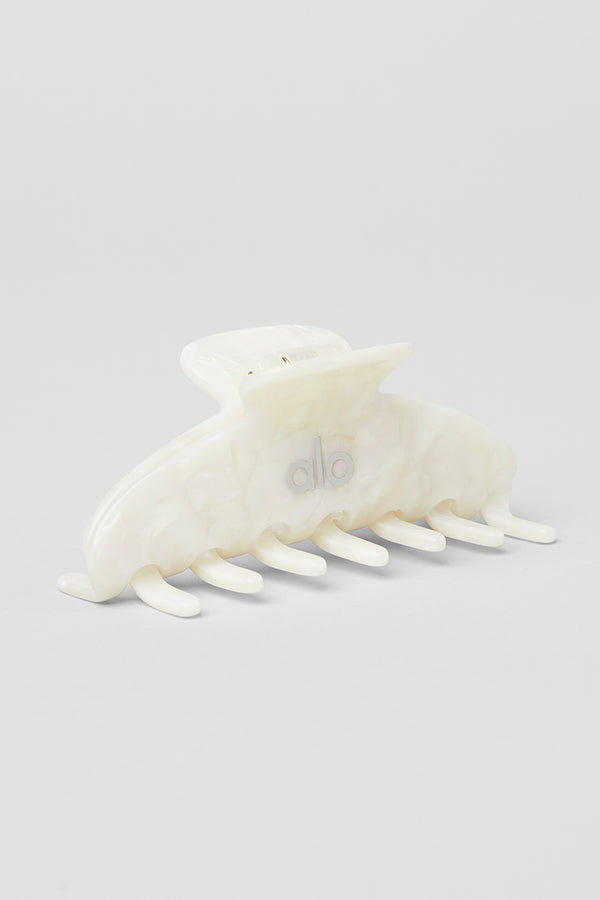 90's Claw Clip - White Pearl