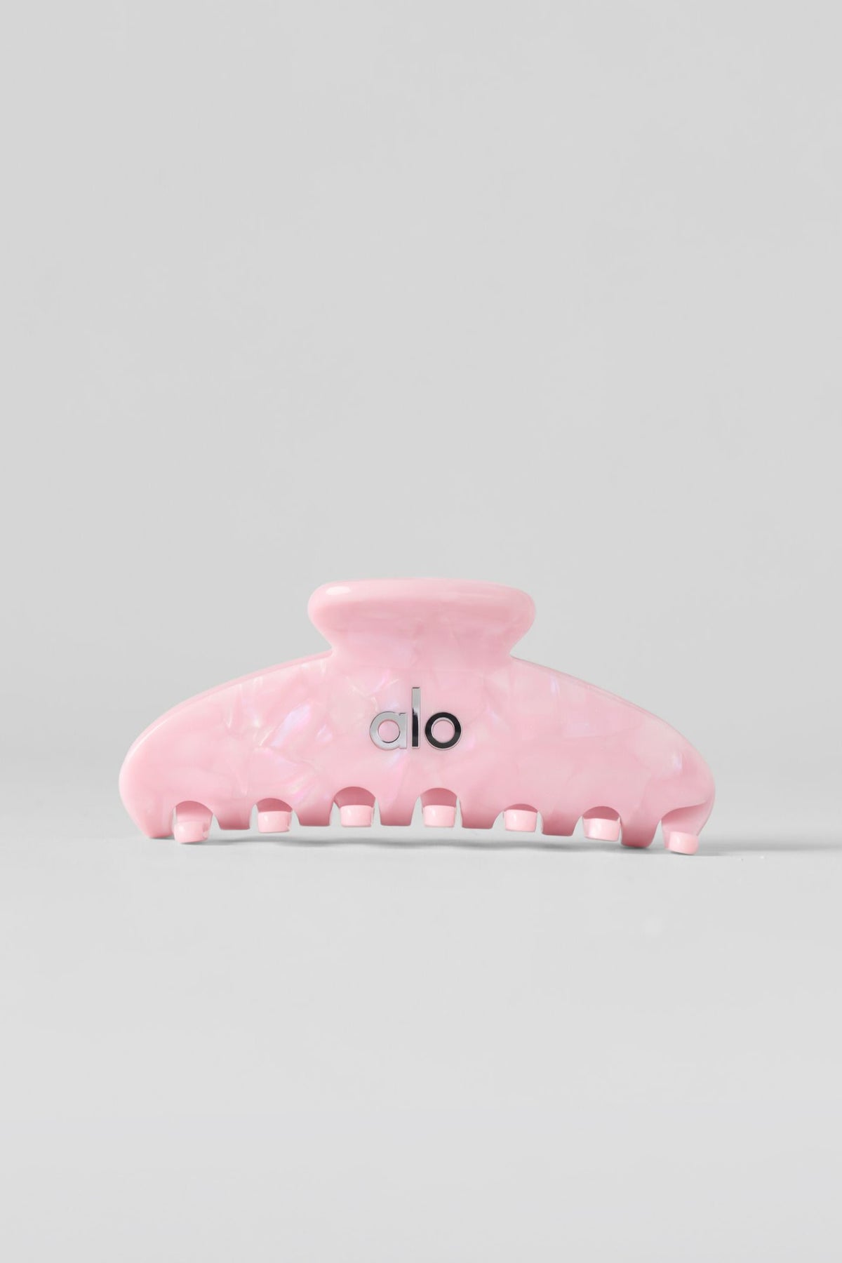 90's Claw Clip - Pink Marshmallow Shell--2
