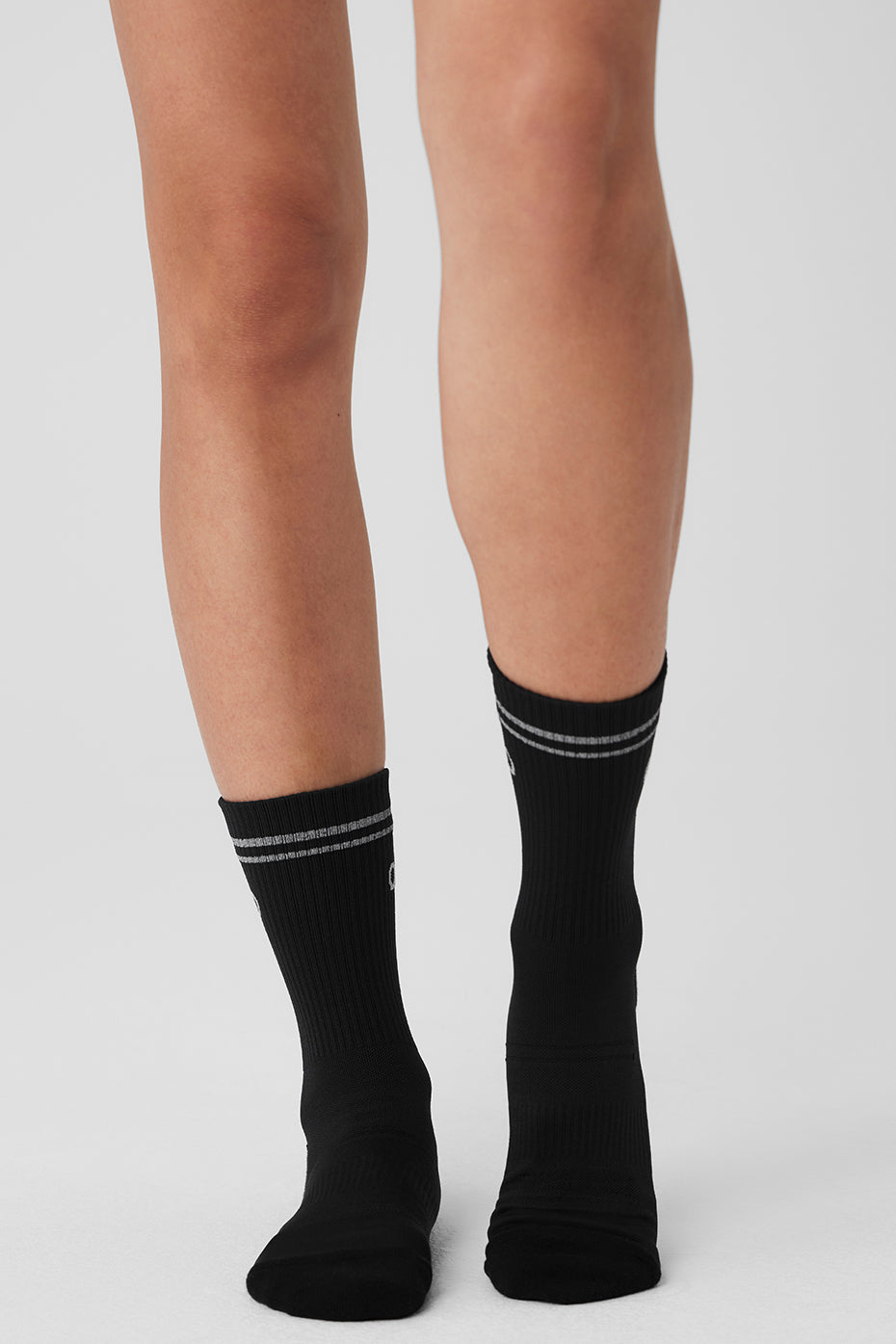 Unisex Half-Crew Performance Sock - Black--2