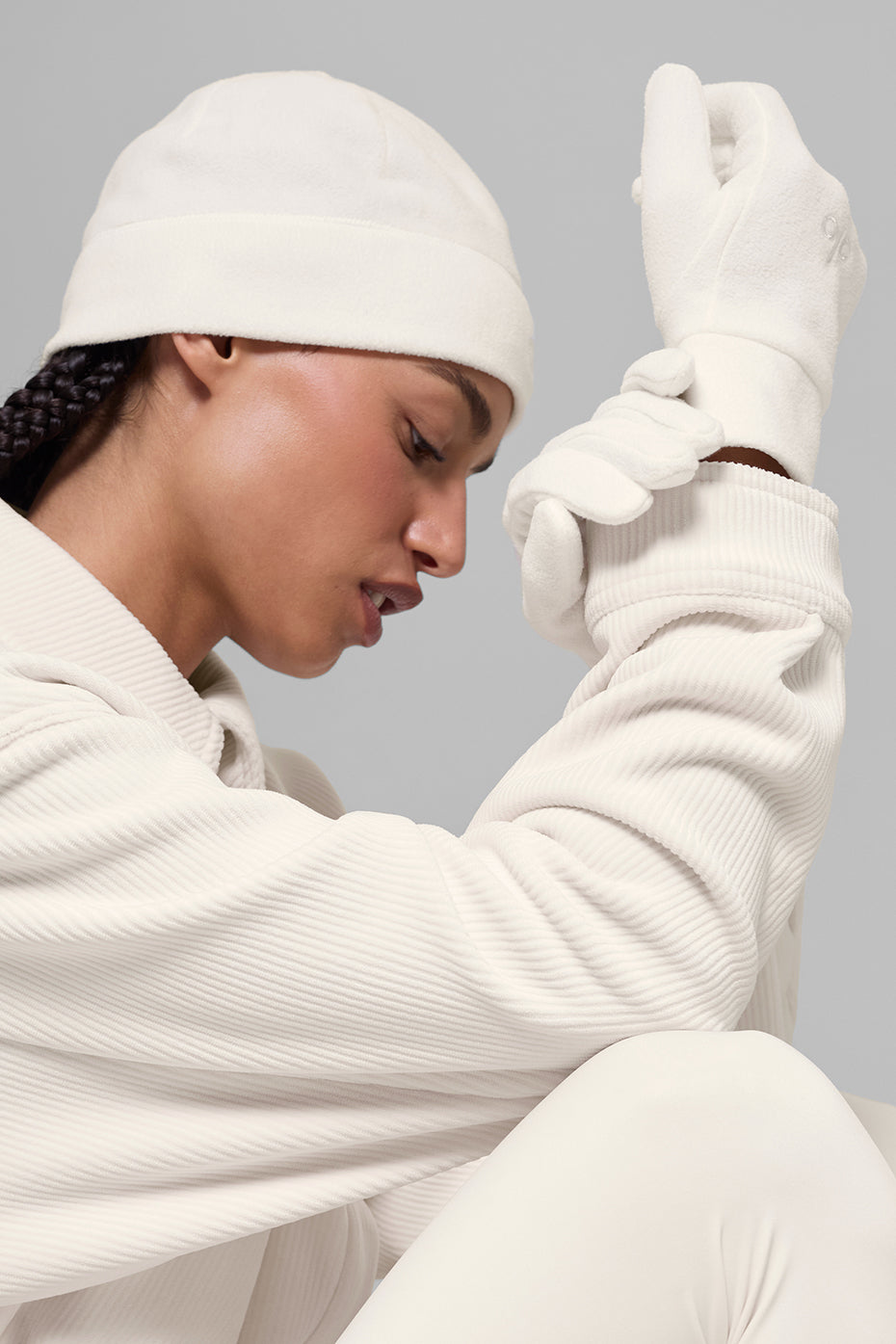 Performance Fleece Glove - Ivory/Ivory--1