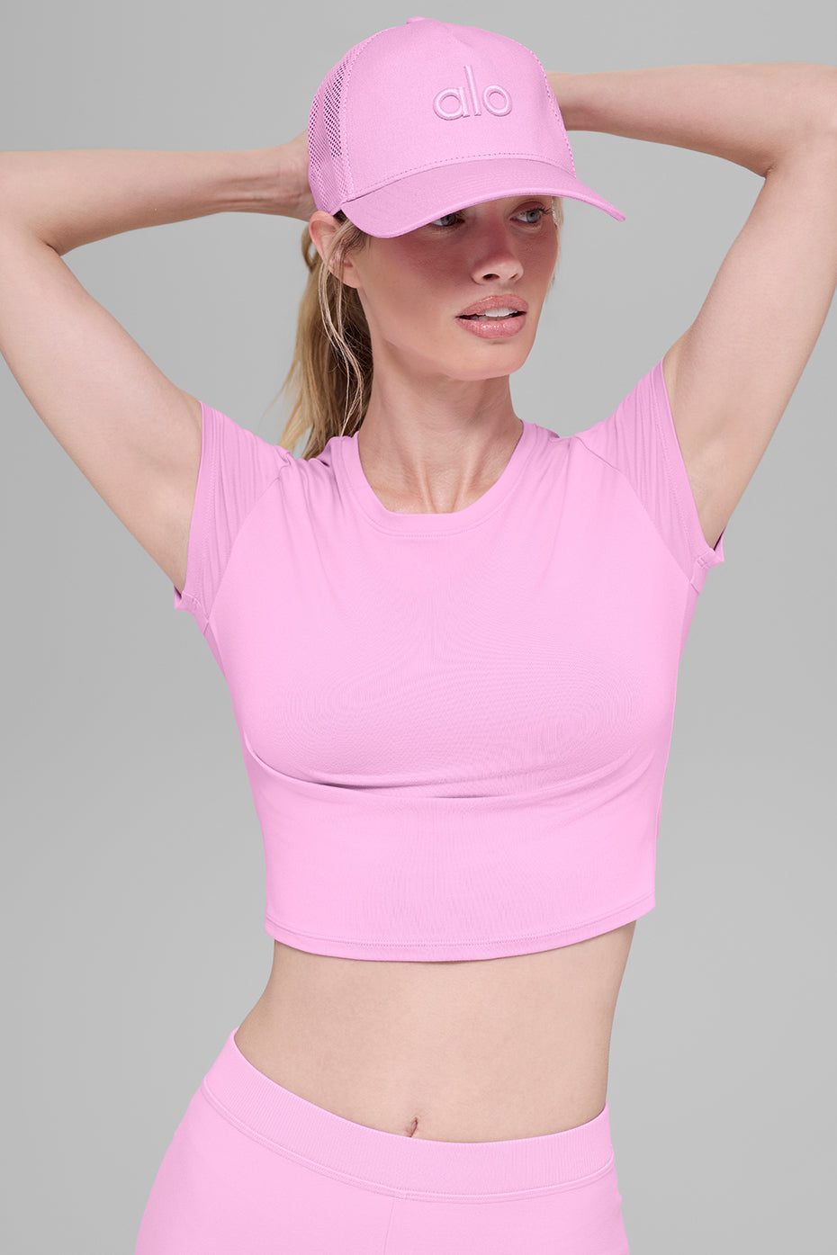 District Trucker Hat - Candy Heart Pink--1