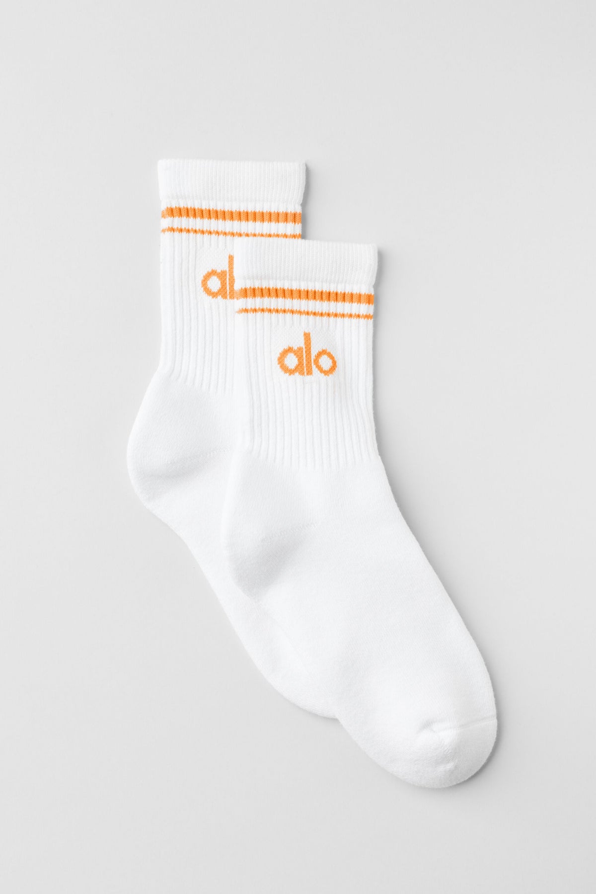 Unisex Half-Crew Throwback Sock - White/Satsuma Breeze--0