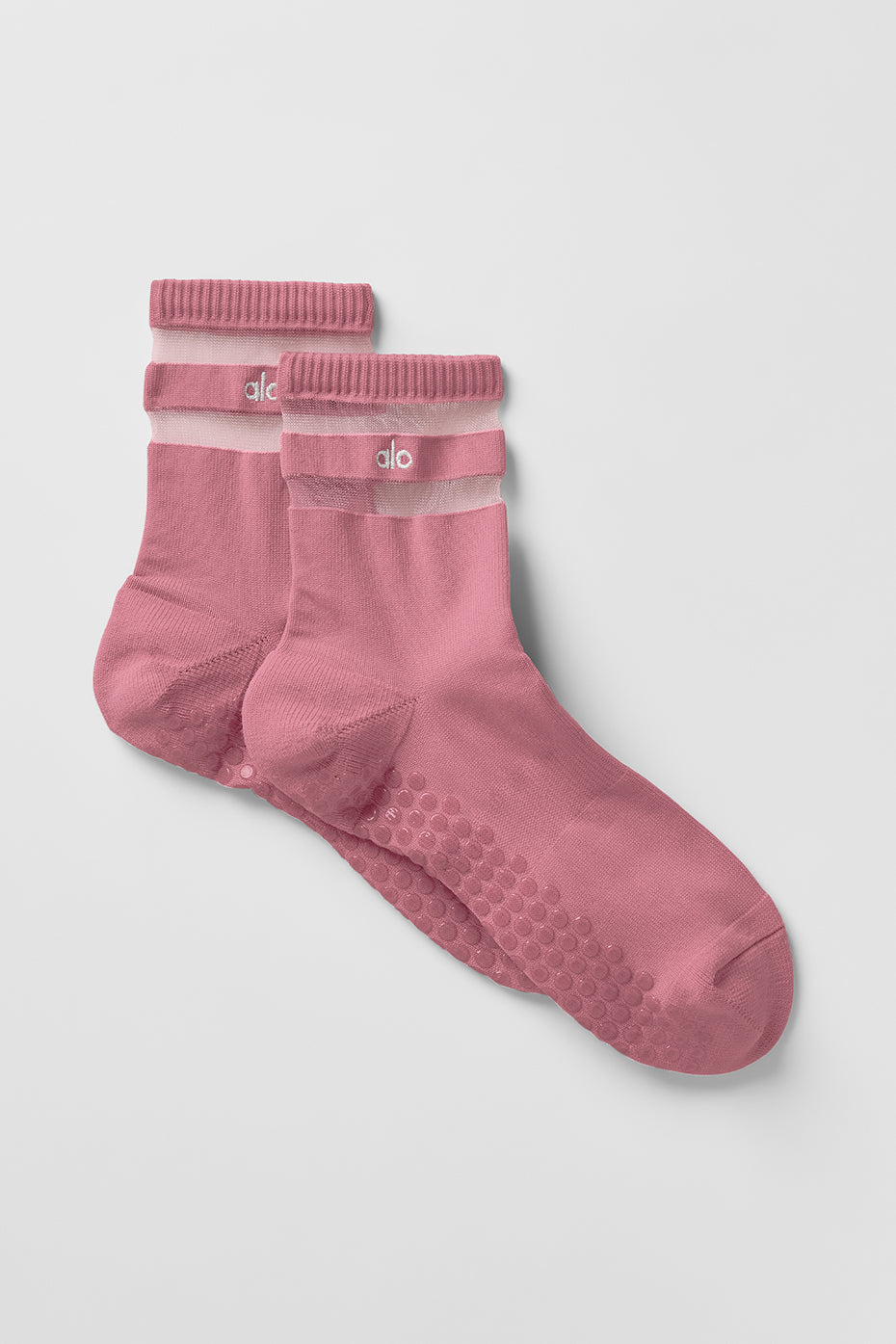 Women's Pulse Grip Sock - Pink Wild Rose--0