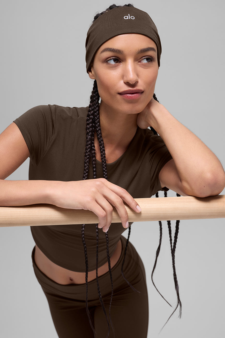 Performance Conquer Headband - Espresso--2