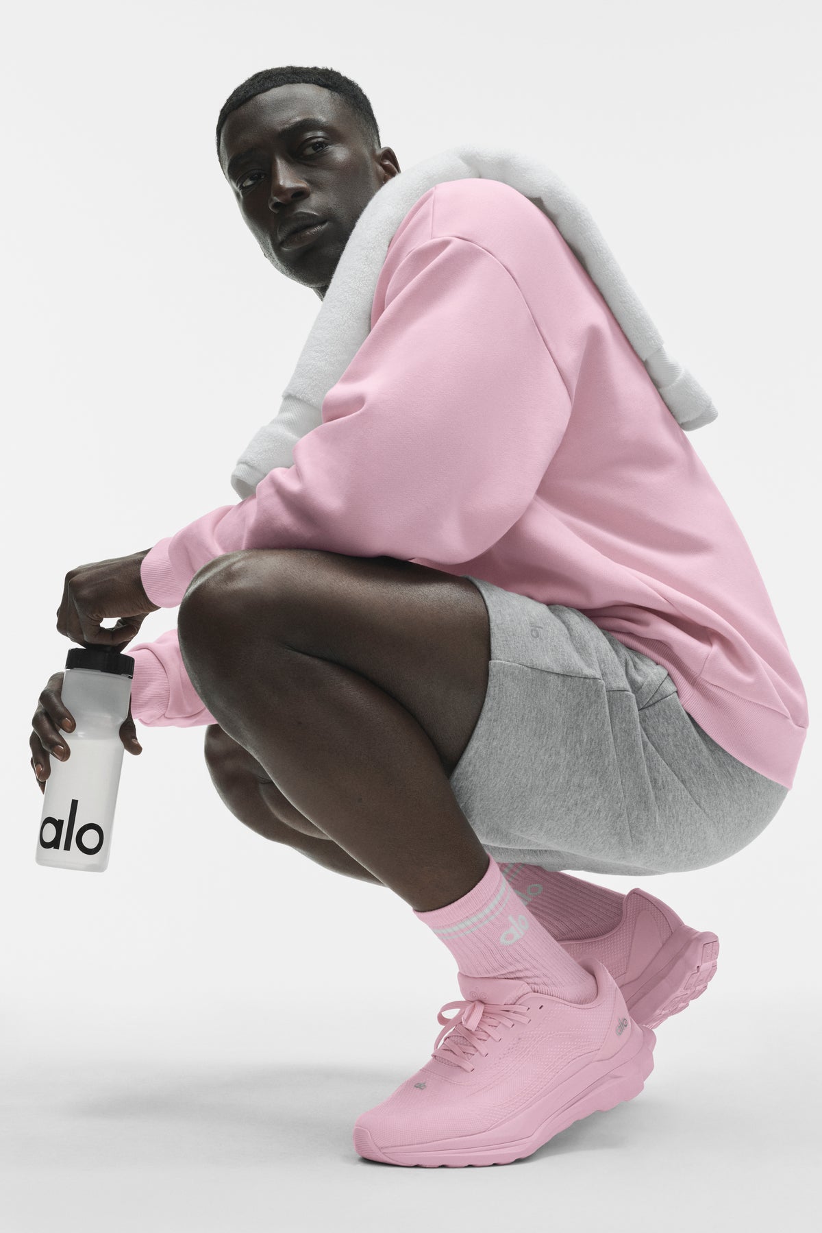 ALO Runner (Unisex) - Pink Marshmallow--3
