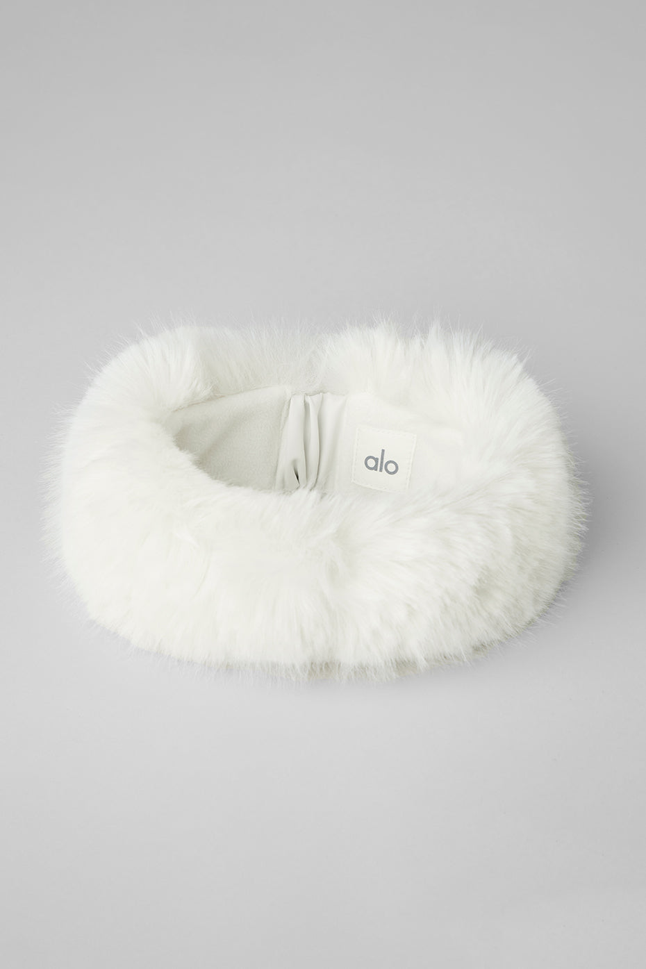 Opulent Faux Fur Wintersun Headband - Ivory--1