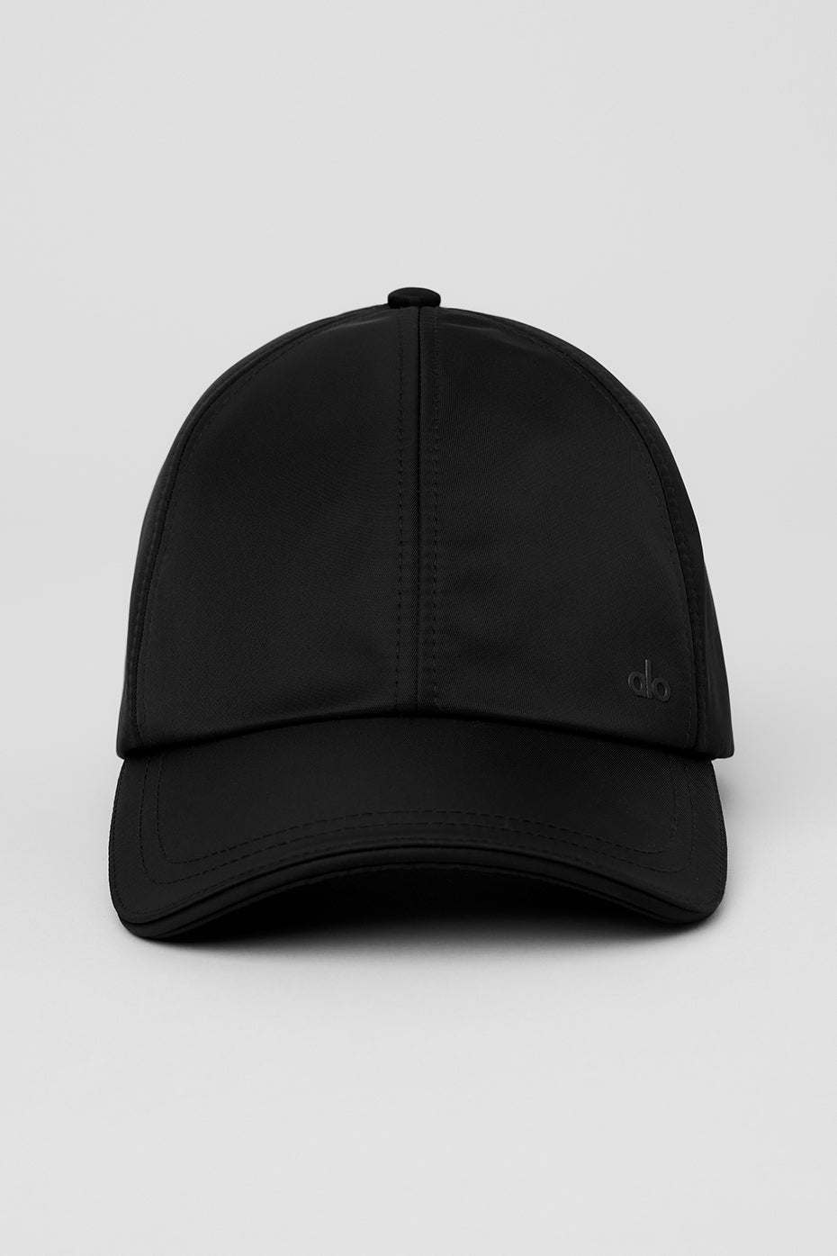 Satin Off-Duty Cap - Black--2