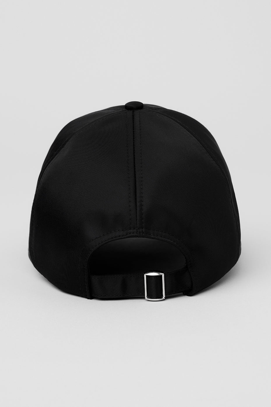 Satin Off-Duty Cap - Black--3