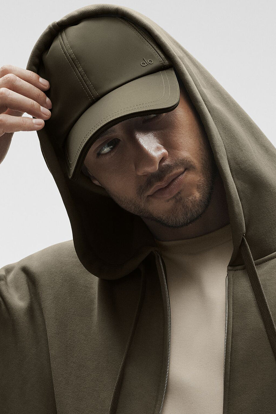 Satin Off-Duty Cap - Olive Tree--3