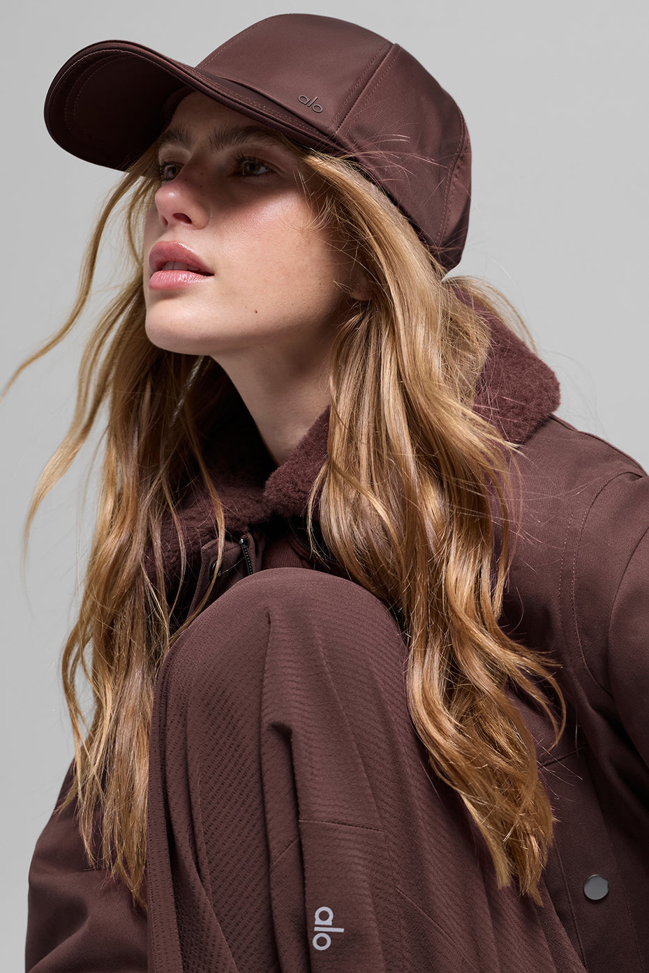 Satin Off-Duty Cap - Brownstone--1