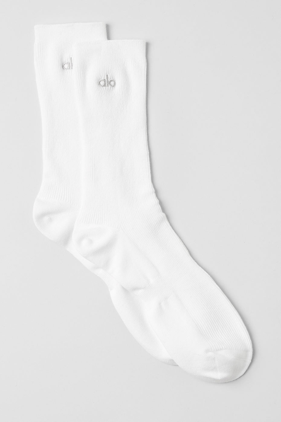 Unisex Half-Crew Understated Sock - White--0