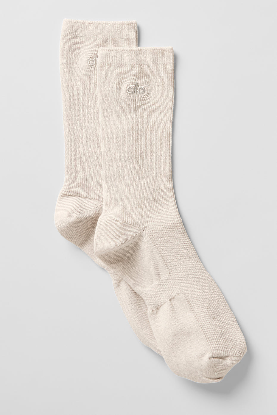 Unisex Half-Crew Understated Sock - Bone--0