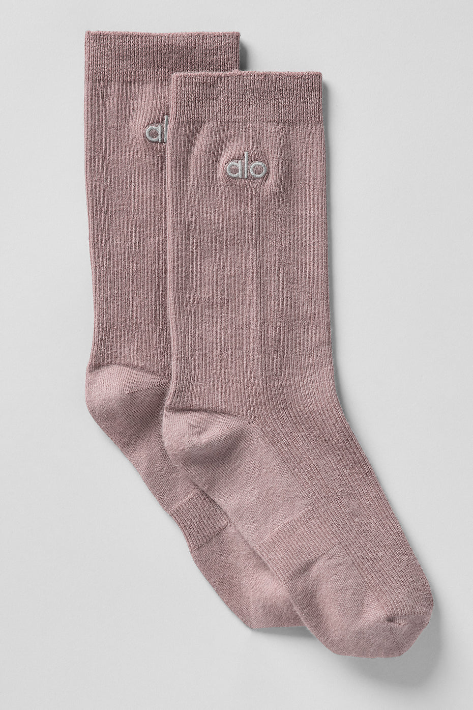 Unisex Half-Crew Understated Sock - Mushroom--0