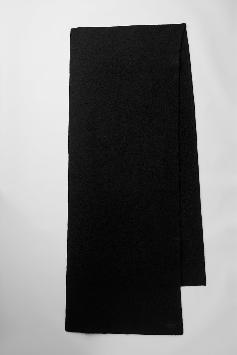 Merino Wool Oversized Scarf - Black--3