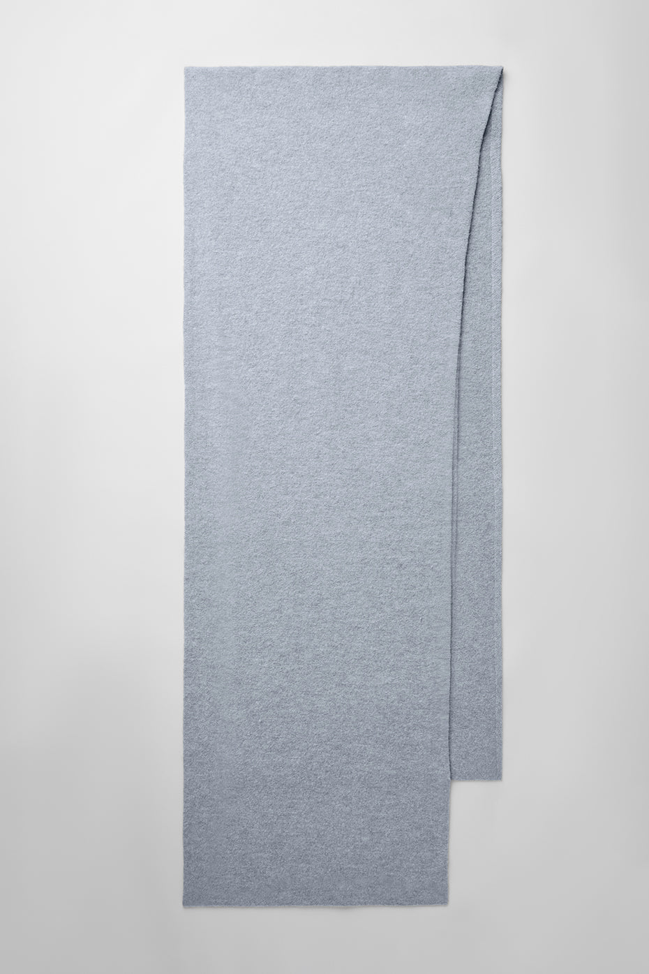 Merino Wool Oversized Scarf - Hazy Heather Grey--3
