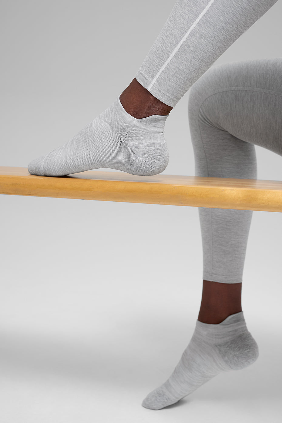 Unisex Performance Tab Sock - Athletic Heather Grey--1