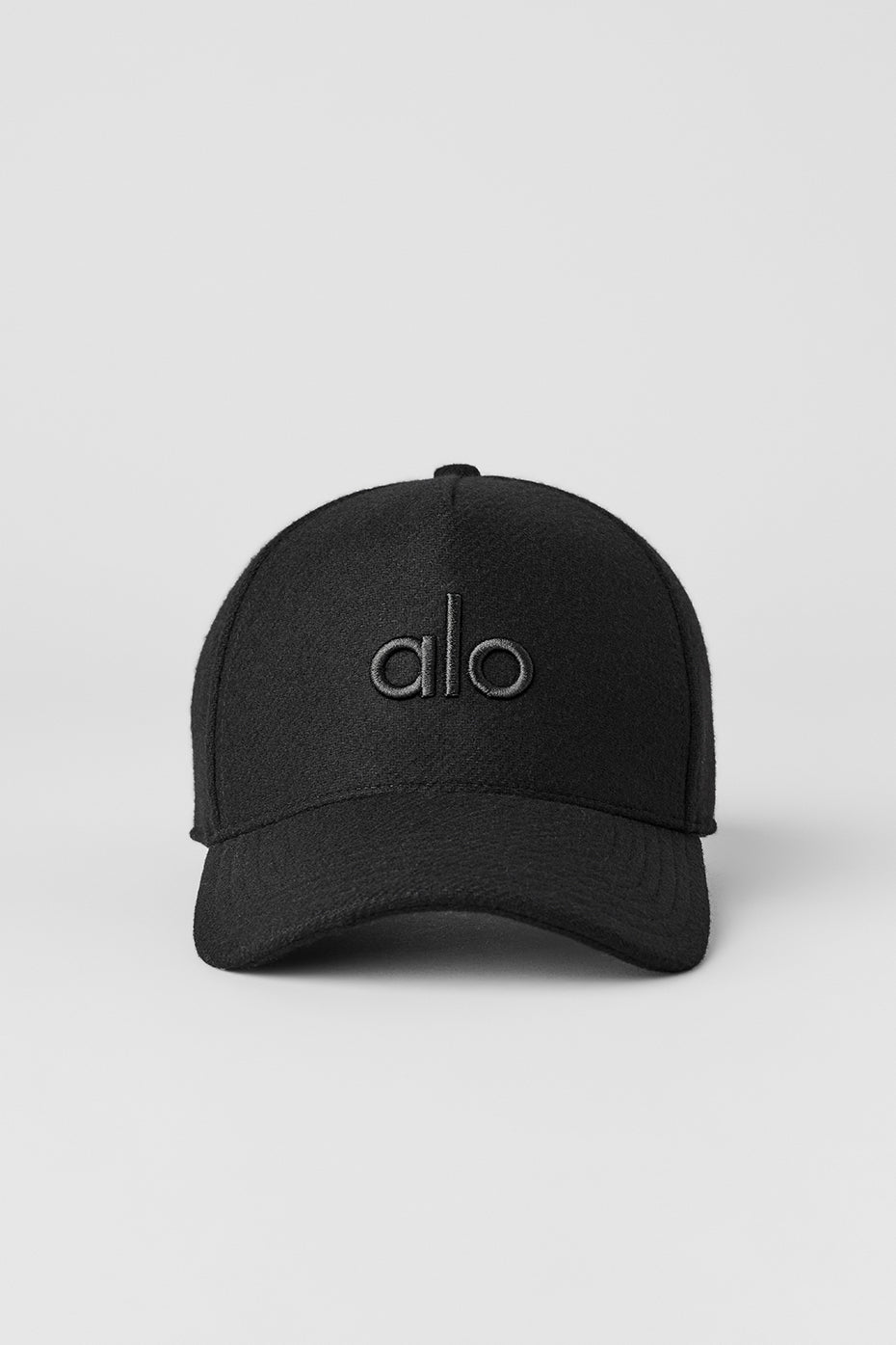Wool Blend District Trucker Hat - Black--2