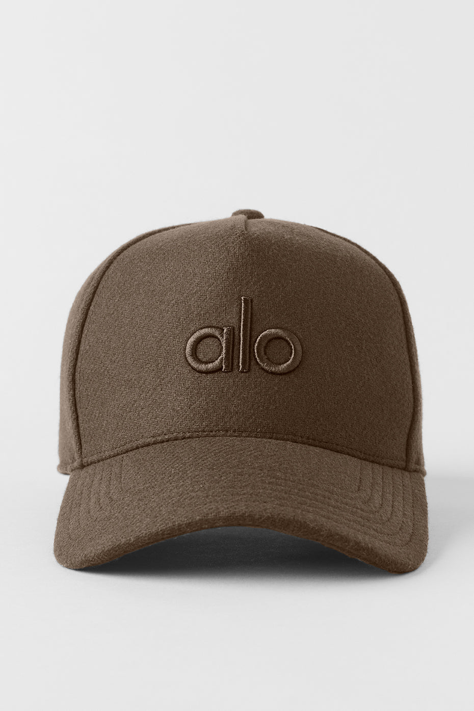 Wool Blend District Trucker Hat - Espresso--2