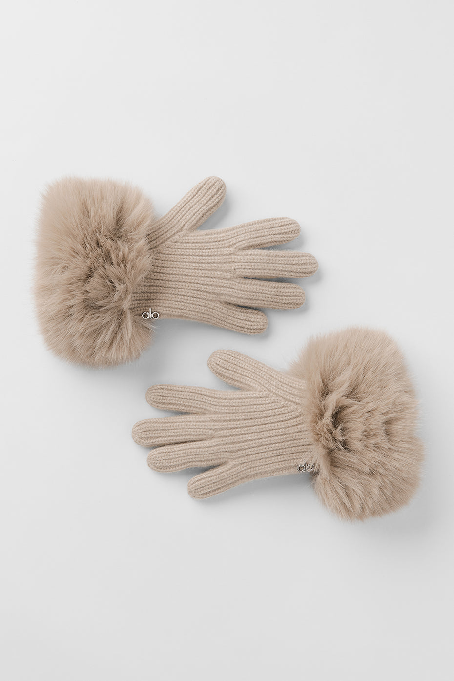Courchevel Cashmere Gloves - Oat Heather--0