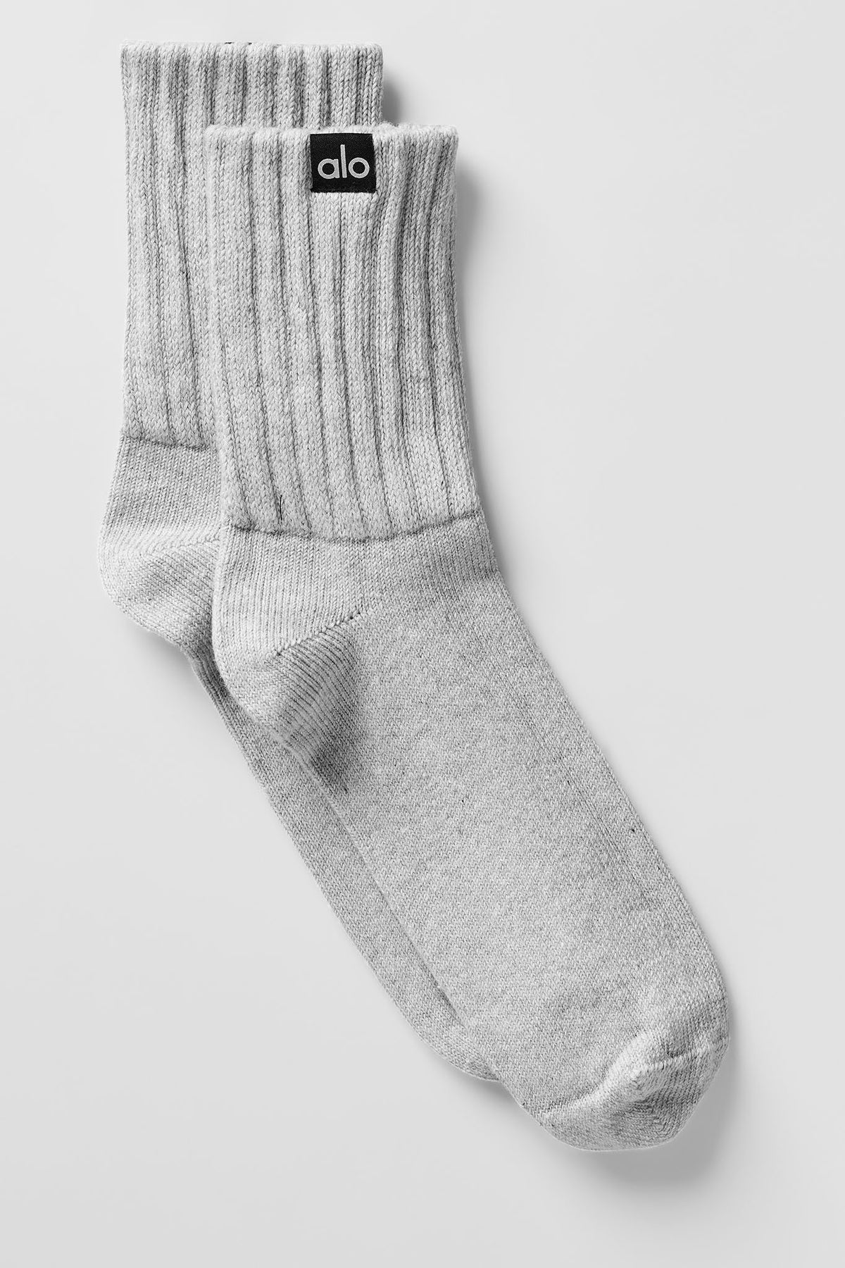 Unisex Half-Crew Scrunch Sock - Athletic Heather Grey--0