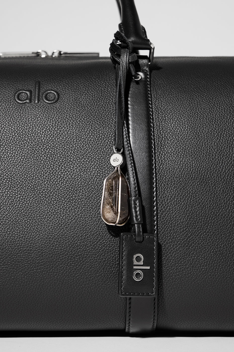 ALO Voyage Duffle - Black Leather--3