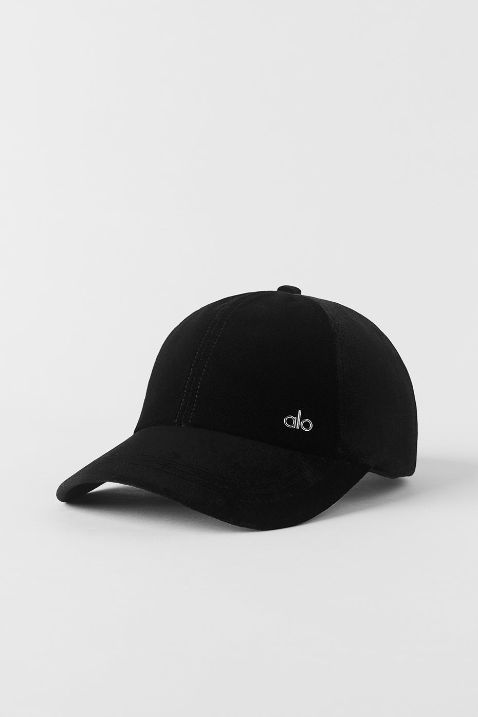Velvet Off-Duty Cap - Black--0