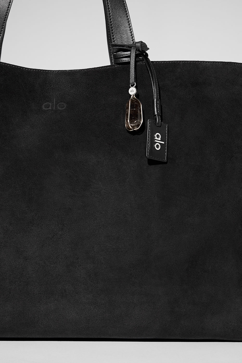 ALO Tranquility Tote - Black Suede--3
