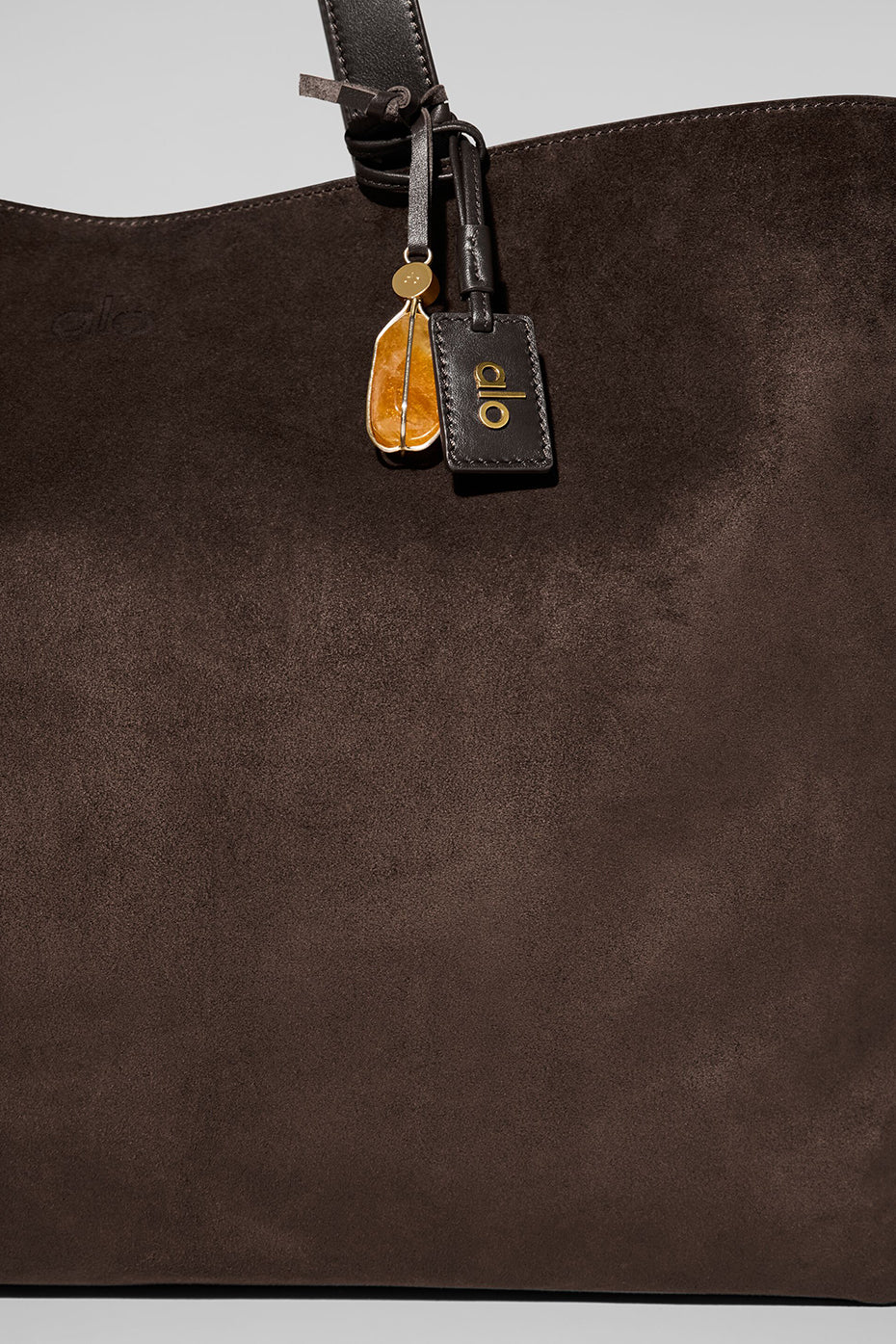 ALO Tranquility Tote - Espresso Suede--3