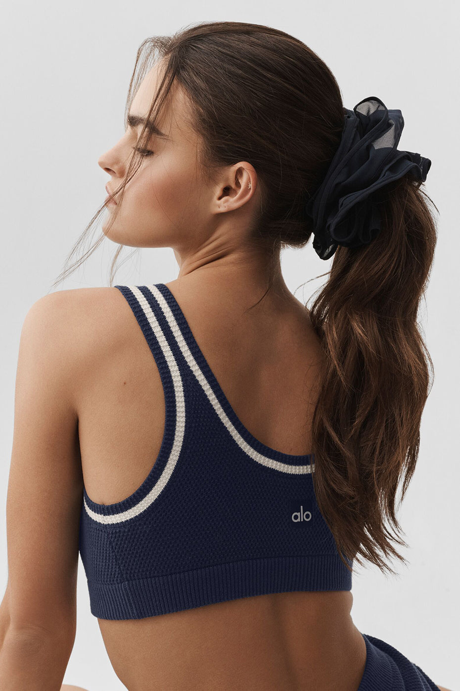Mesh Sweet Nothing Oversize Scrunchie - Navy--0