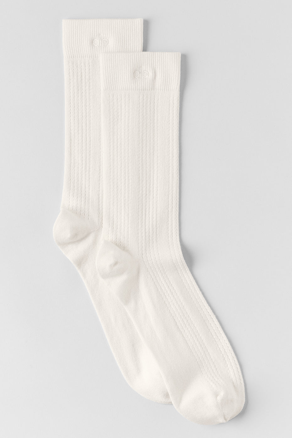 Cashmere Mesh Sock - Ivory--0