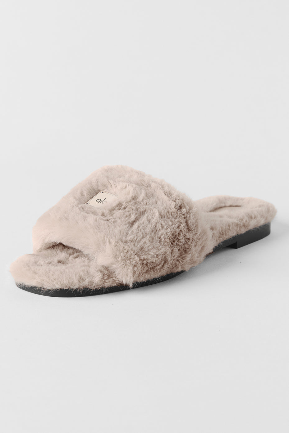 ALO Classico Faux Fur Sandal - Oat--0