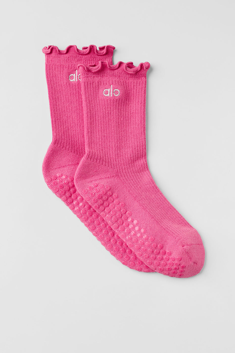 Lettuce Edge Grip Sock - Paradise Pink--0