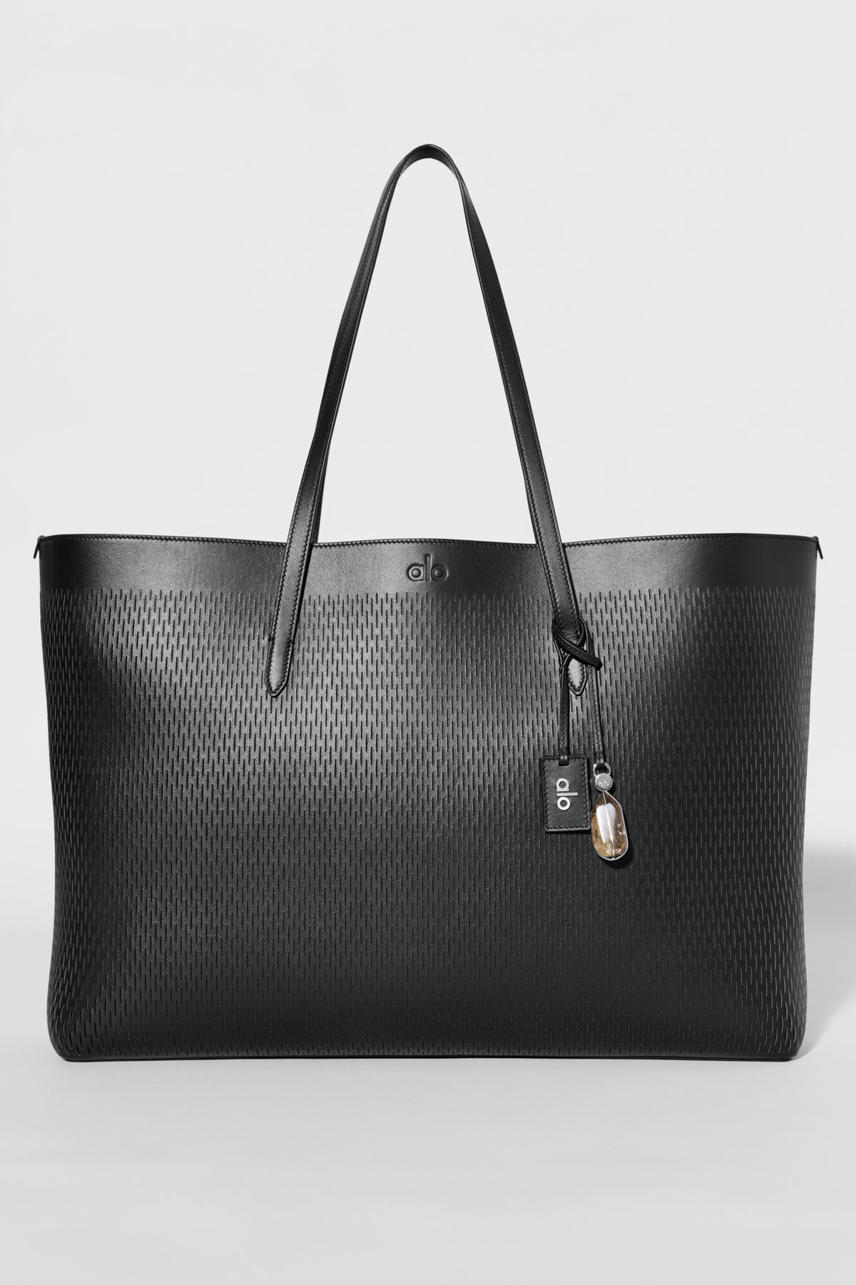 ALO Leather Mesh Tranquility Tote - Black Leather Mesh--0