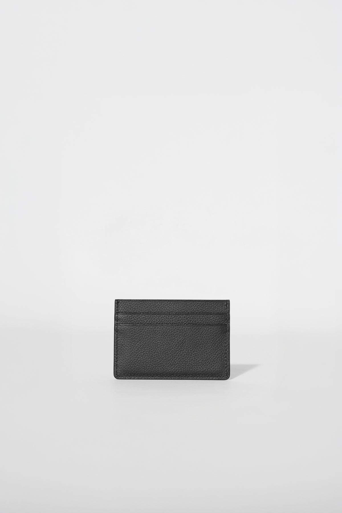 Card Holder - Black Leather/Silver--1