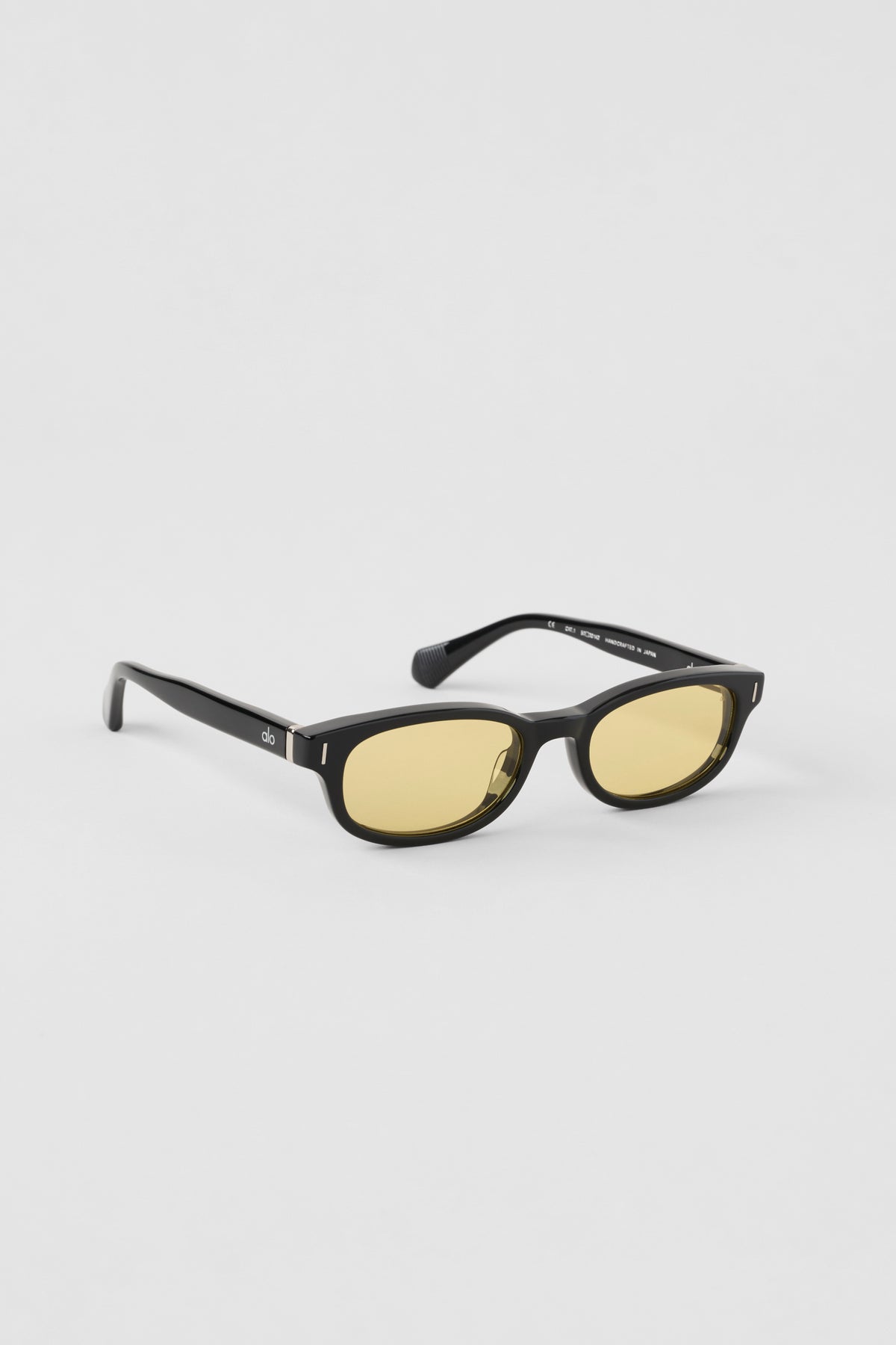 ALO Skinny Oval Sunglasses - Black/Yellow--0