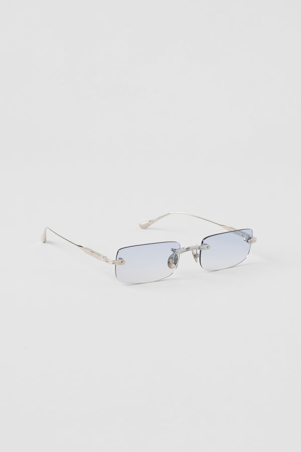 ALO Wire Frame Sunglasses - Chrome/Blue Gradient