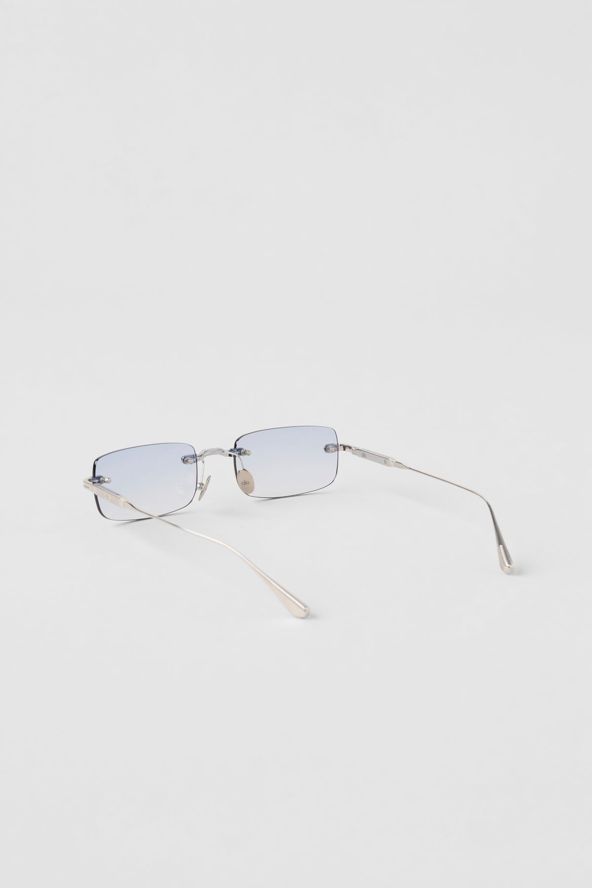 ALO Wire Frame Sunglasses - Chrome/Blue Gradient--2
