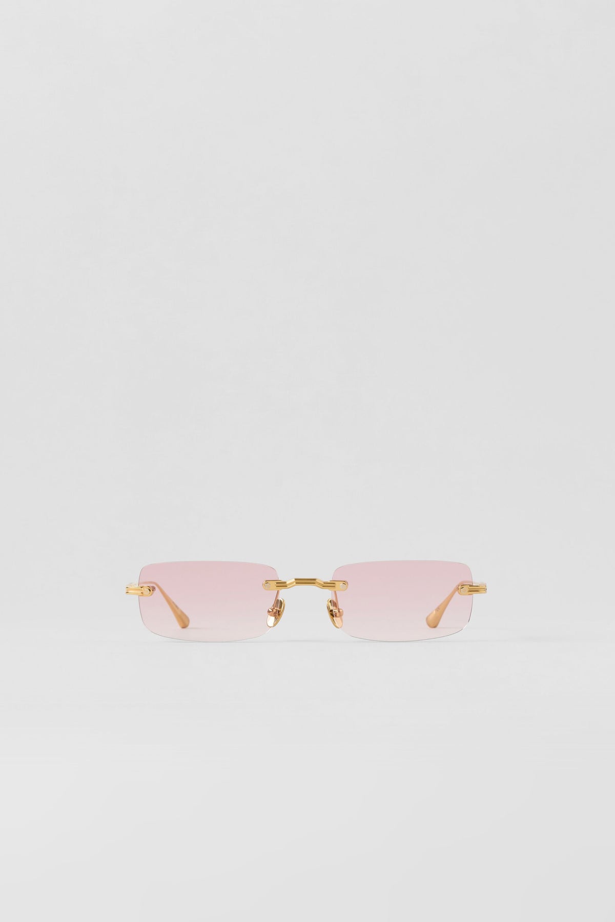 ALO Wire Frame Sunglasses - Gold/Pink Gradient--3
