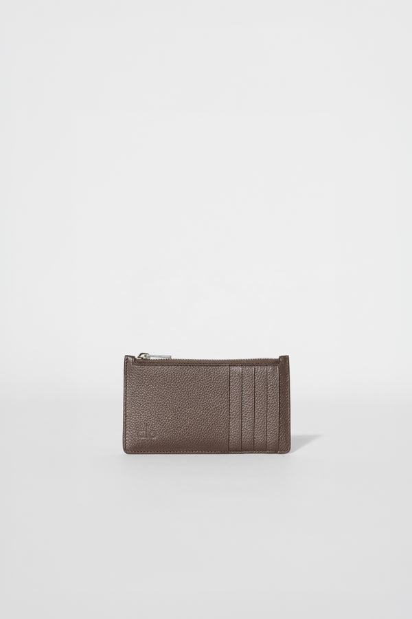 Zip Card Holder - Espresso Leather