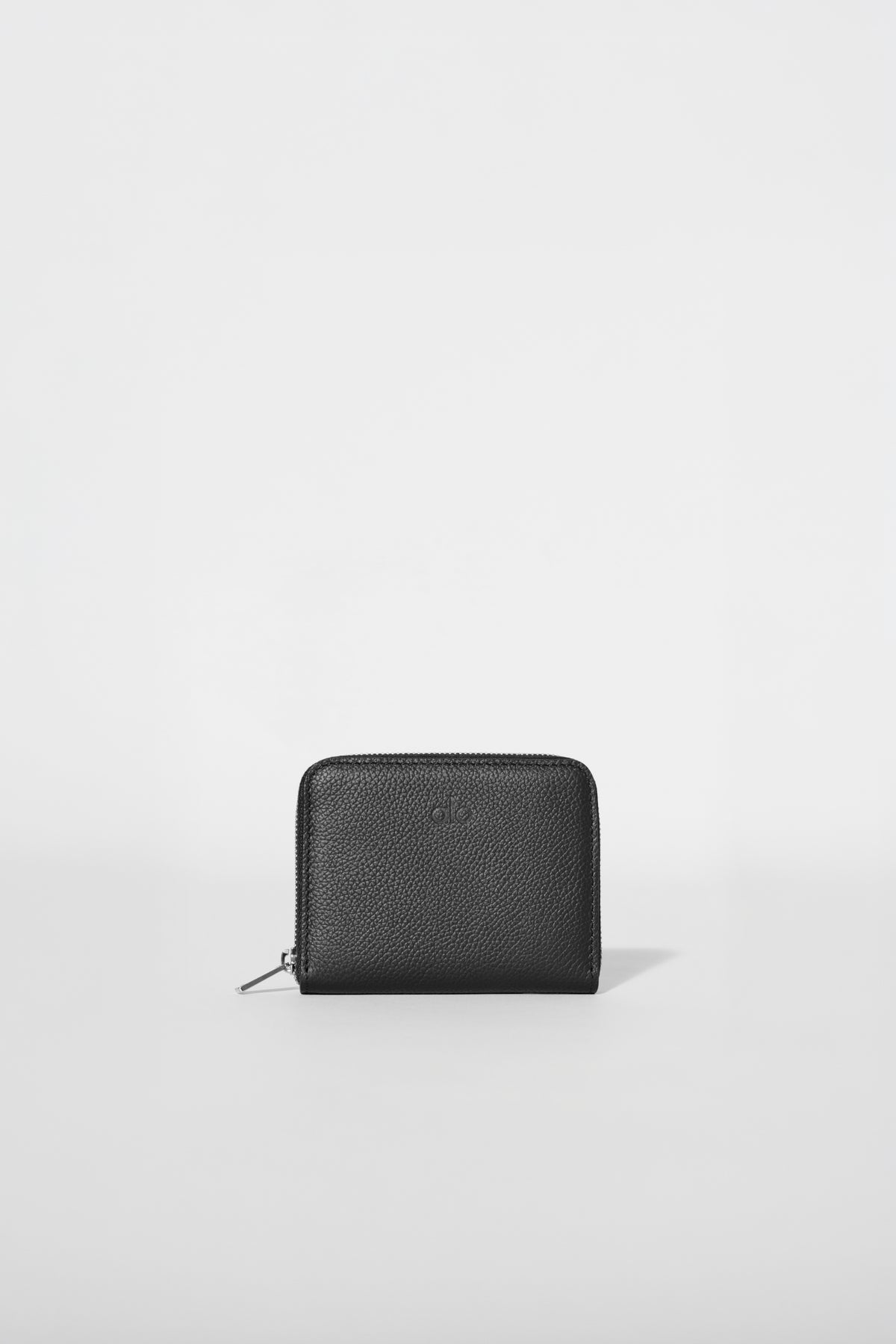 Zip Around Wallet - Black Leather--0