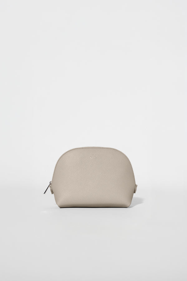 Small Crescent Pouch - Gravel Leather
