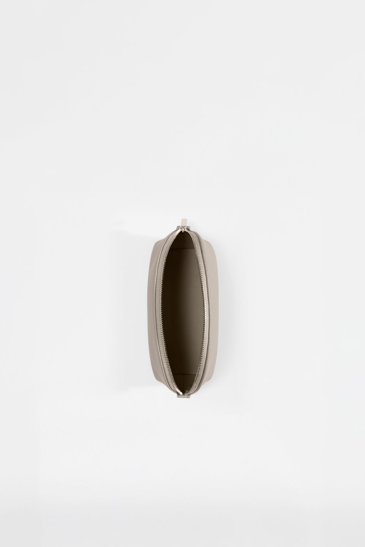Small Crescent Pouch - Gravel Leather--1