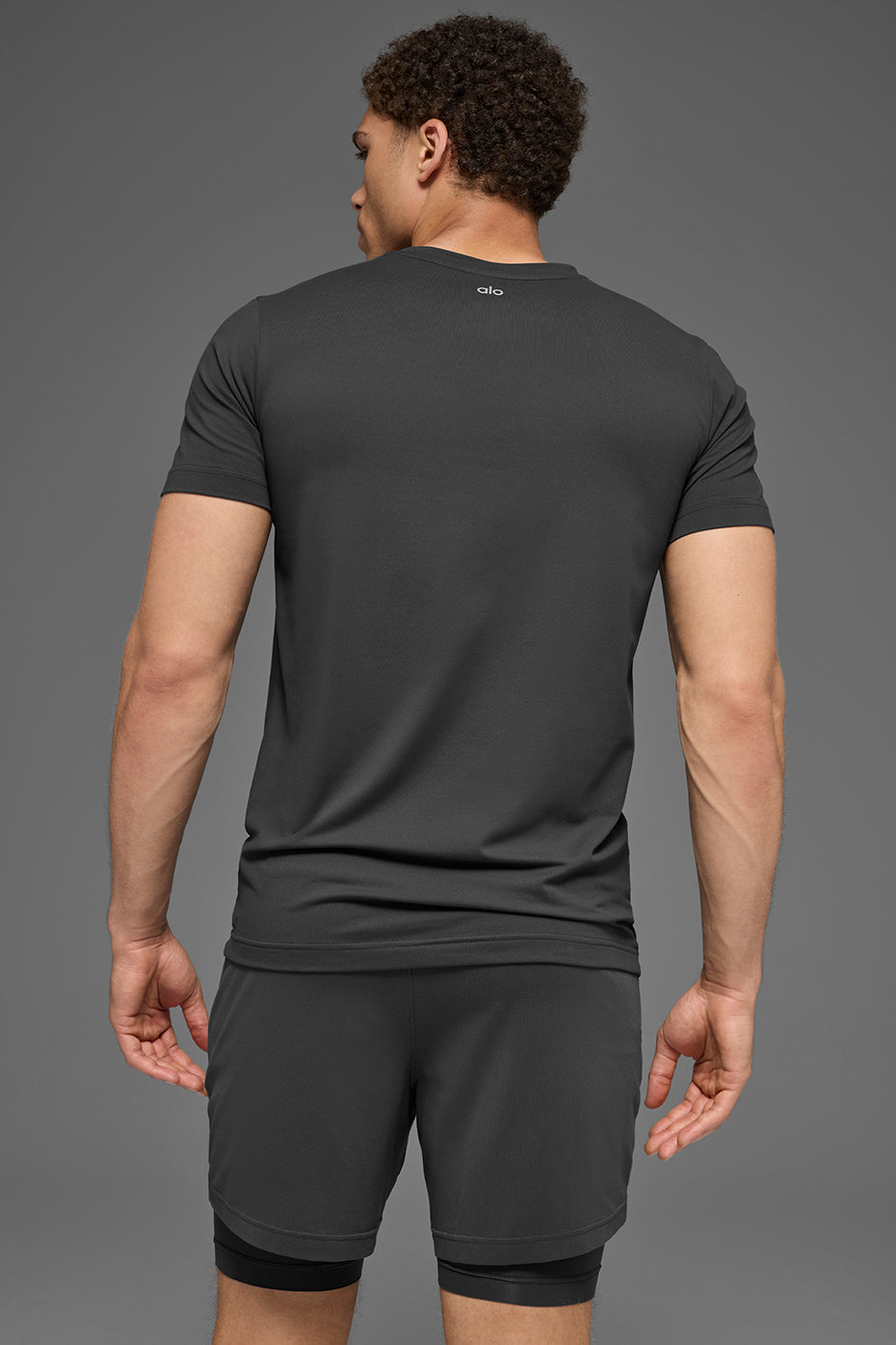 Conquer Reform Crewneck Short Sleeve - Anthracite--2