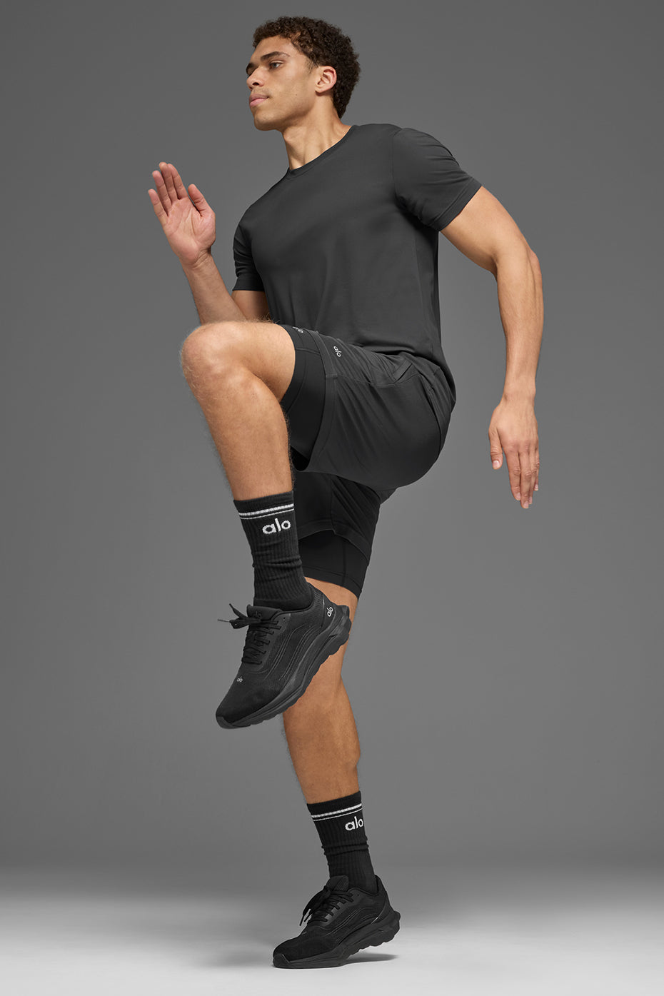 Conquer Reform Crewneck Short Sleeve - Anthracite--3