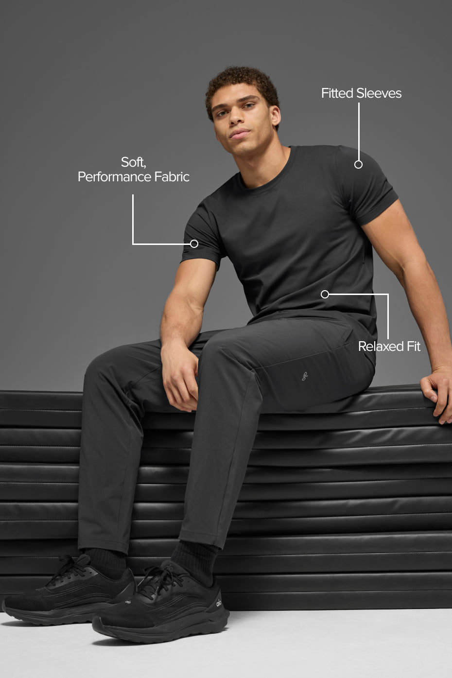 Conquer Reform Crewneck Short Sleeve - Anthracite--1