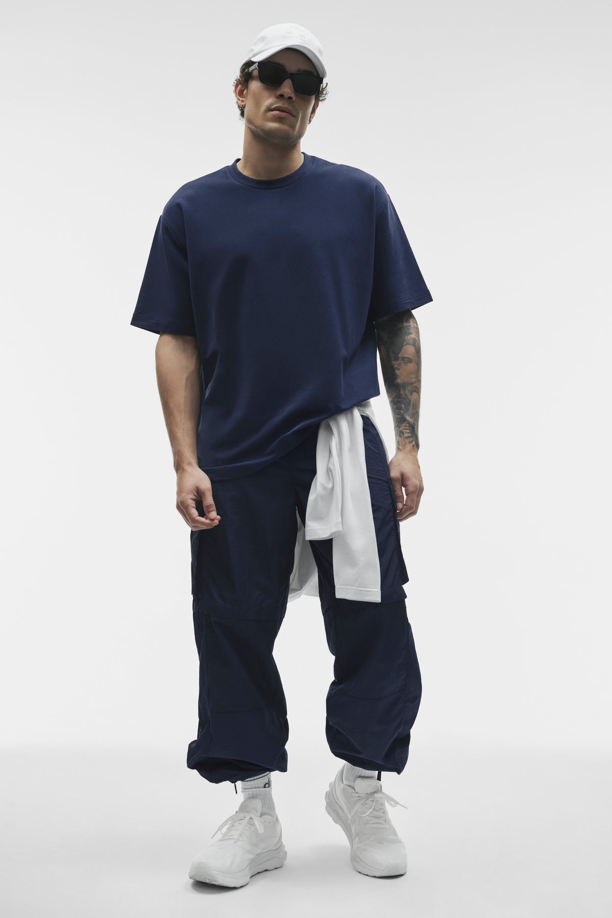 Double Take Short Sleeve - Navy--2