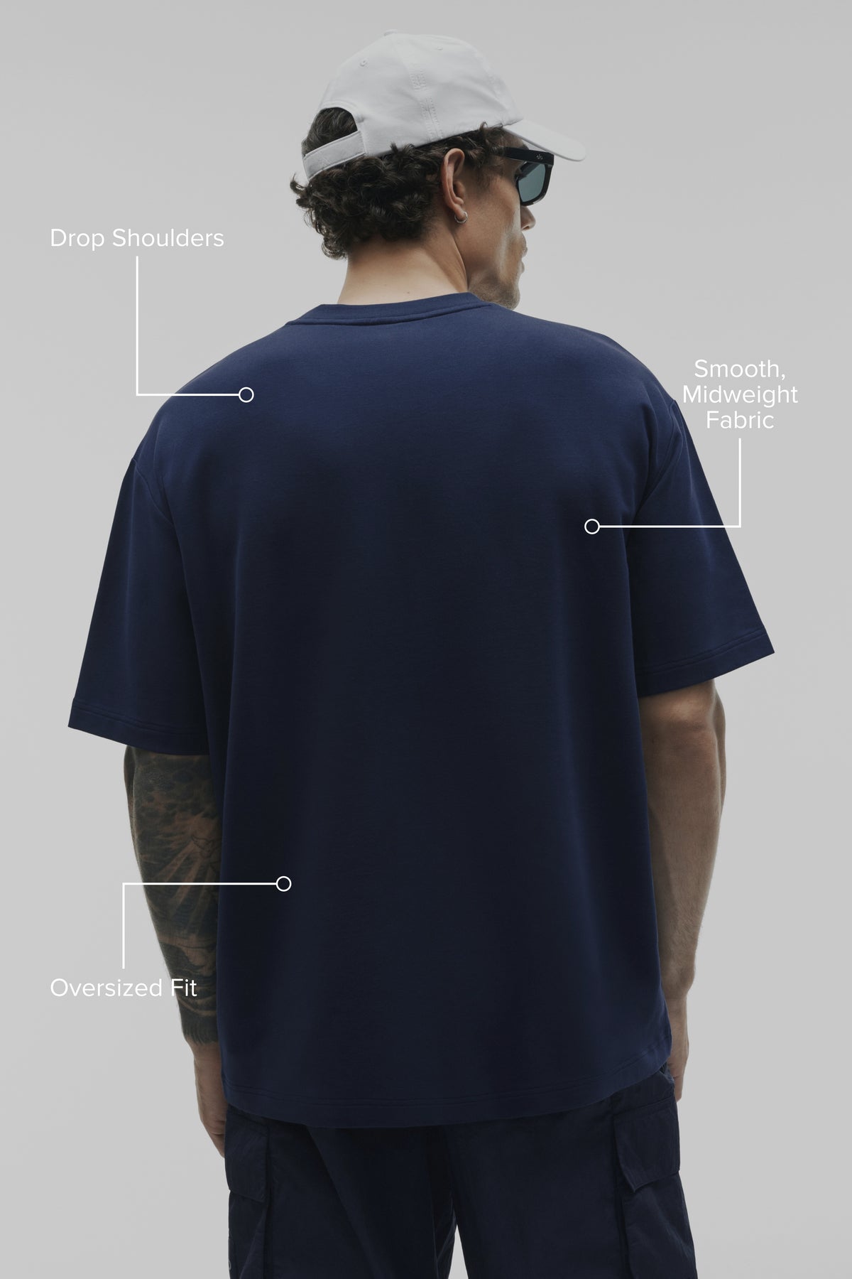 Double Take Short Sleeve - Navy--1
