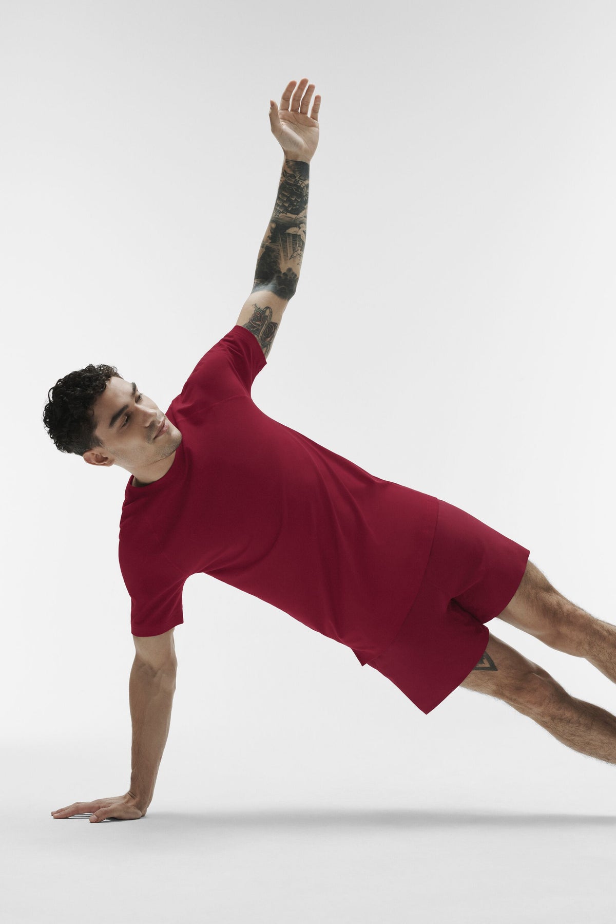 ALO Vapor Crewneck Short Sleeve - Garnet--3
